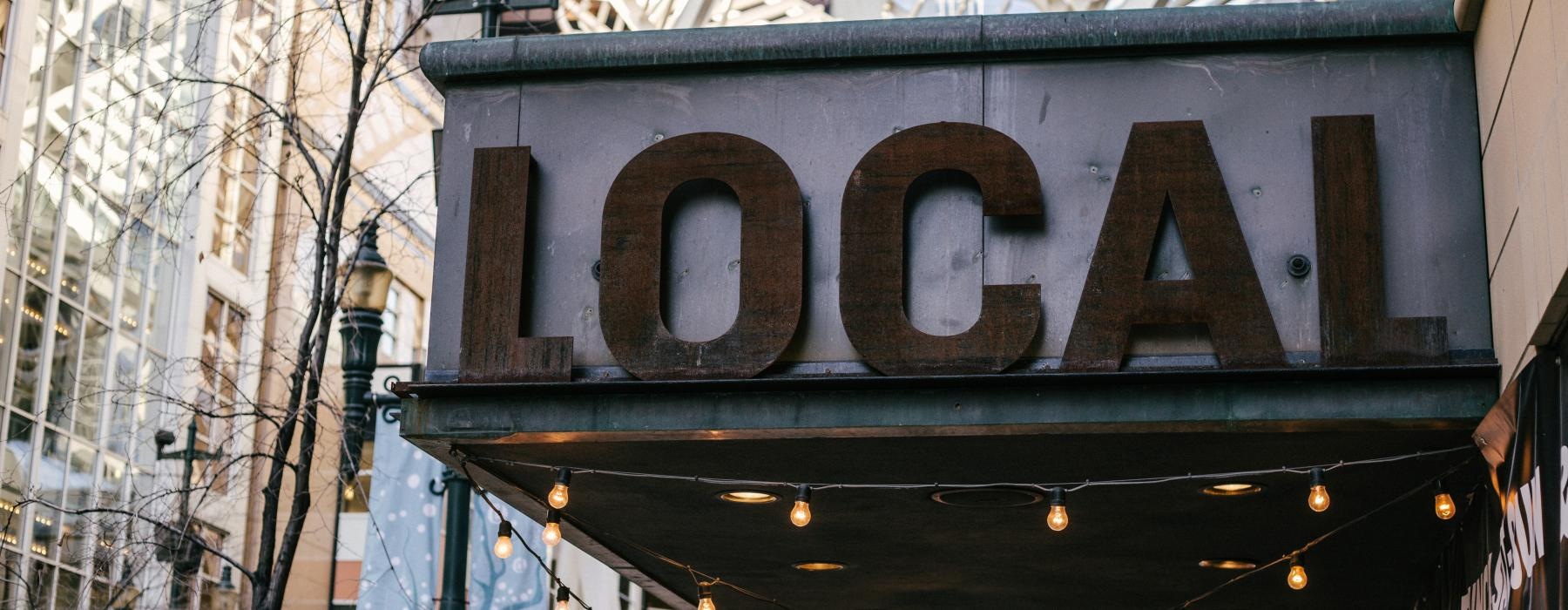 a sign on a building
